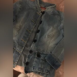 UNIONBAY Women Light Blue Washed Denim Jacket